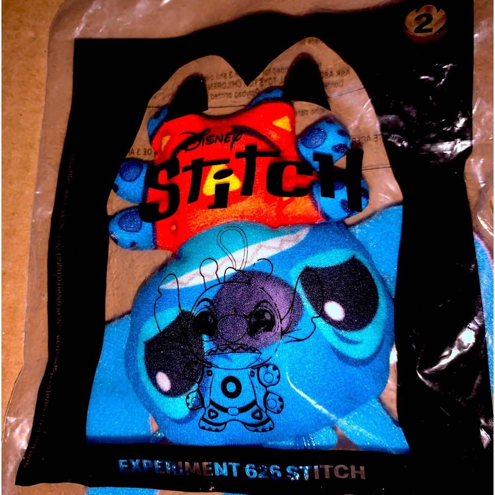 New Sealed 2021 Experiment 626 Alien Stitch Disney Plush Dangler McDonald’s Toy